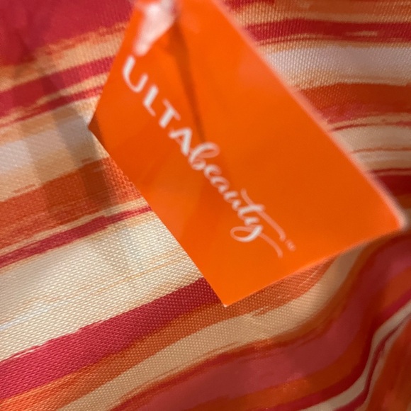 Ulta Striped Orange and Red Tote Bag - Picture 4 of 12